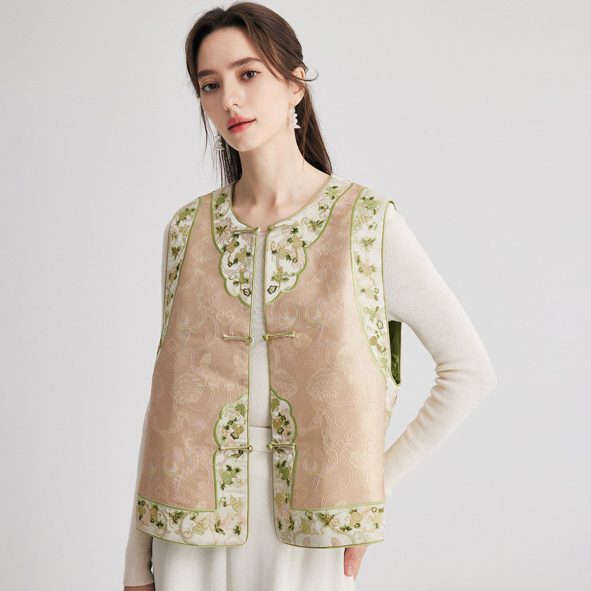 PALUOPO/帕罗桑蚕丝女马甲ET250568Z,女装/女士精品,马夹,淘宝优惠券,粉丝福利购,淘宝优惠卷