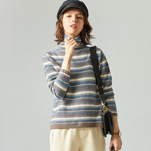 PALUOPO ET2F9398Y 帕罗绵羊毛堆领女衫