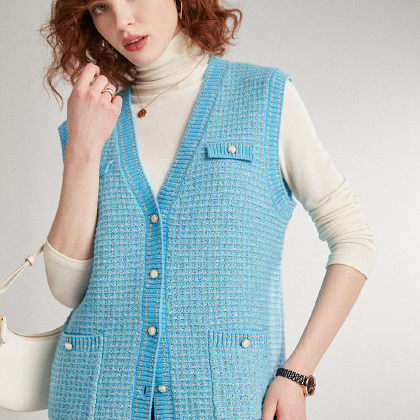 PALUOPO/帕罗山羊绒V领背心ET22270R-B,女装/女士精品,羊绒衫,淘宝优惠券,粉丝福利购,淘宝优惠卷