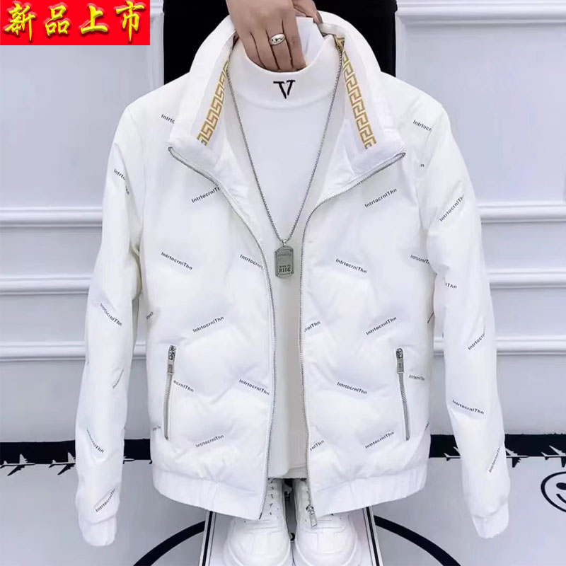 潮流立领旅游短款亮面免洗
