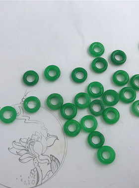 diy翡翠项链算盘珠