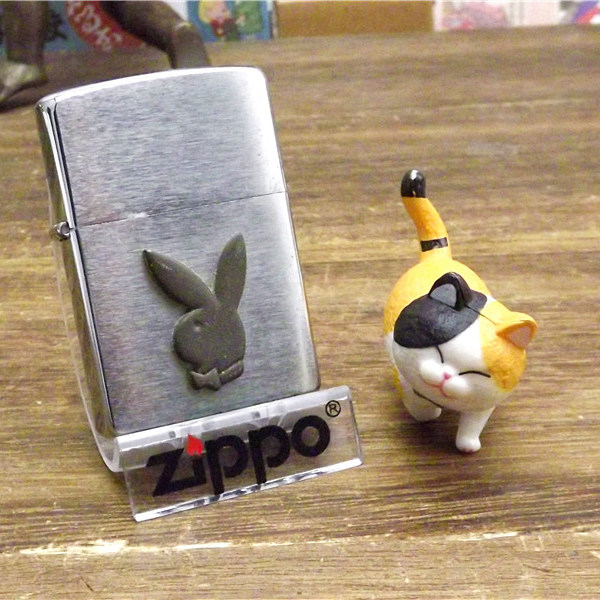 05年好品近新贴章花花公子二手Zippo正品美国防风打火机原装进口