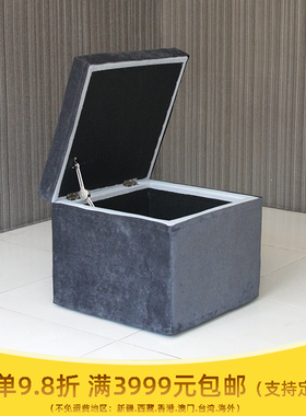 北京现代风格沙发箱踏订制 箱踏 灰色布艺沙发踏 床箱踏绒布多色