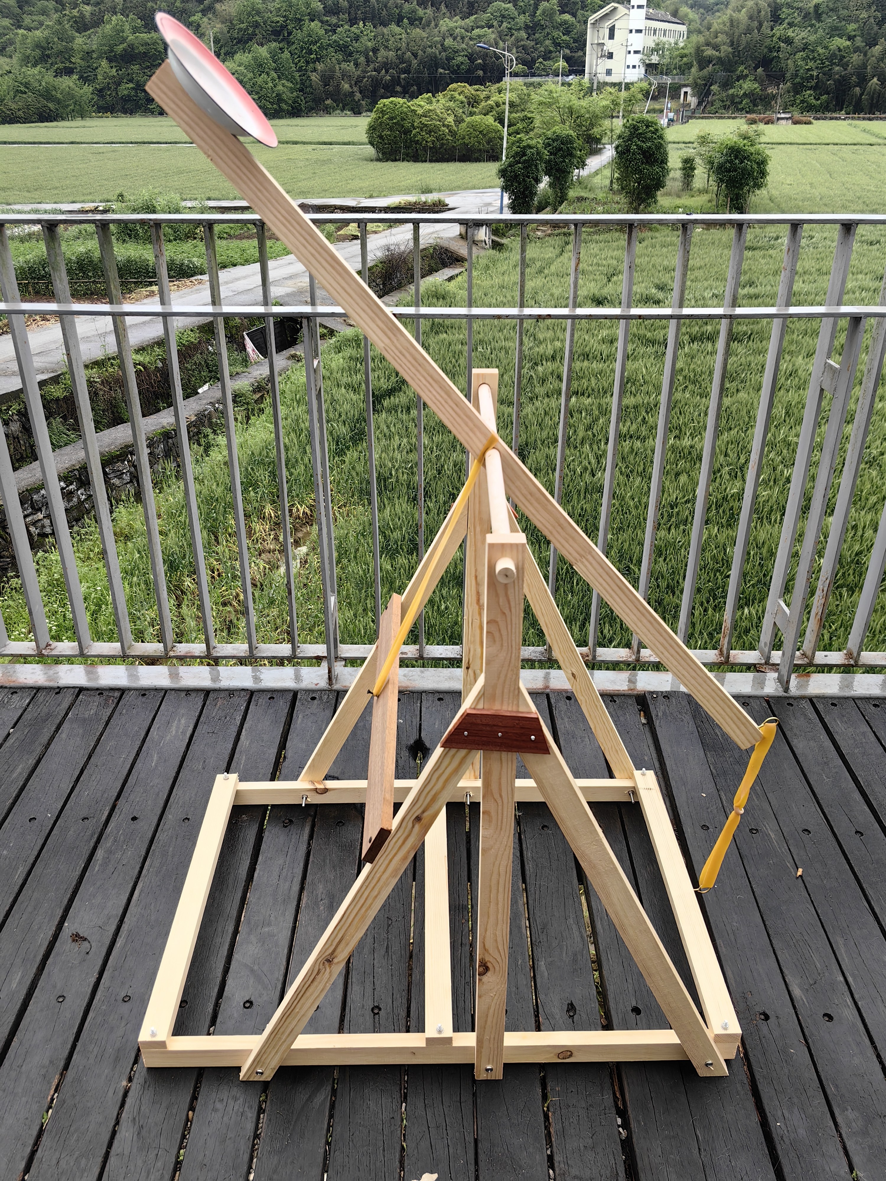 大号投石器机科技小制作科学实验手工拼装科普教具材料 户外玩具