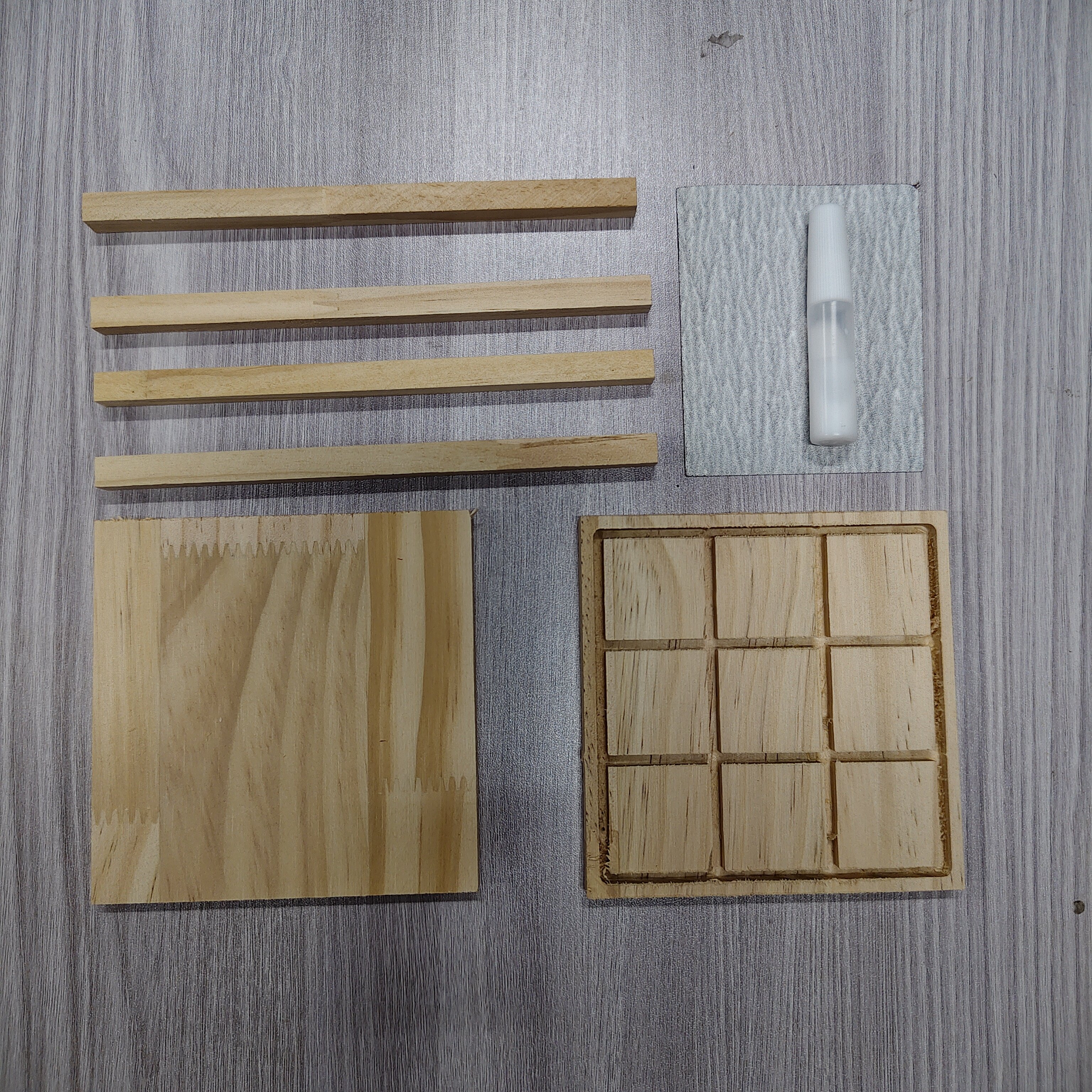 江浙沪劳技课数字华容道制作材料包DIY木制玩具儿童木工手工作业
