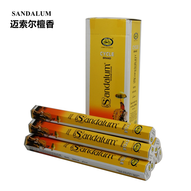 印度香SANDALUM-迈索尔檀香CYCLE品牌家用室内天然熏香供奉线香薰