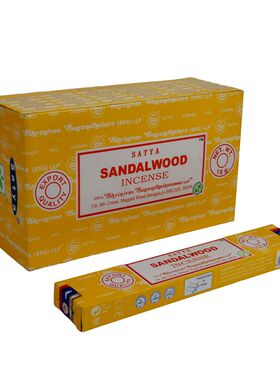 satya奶香味檀香SANDALWOOD赛巴巴香薰家用室内熏香改善气味