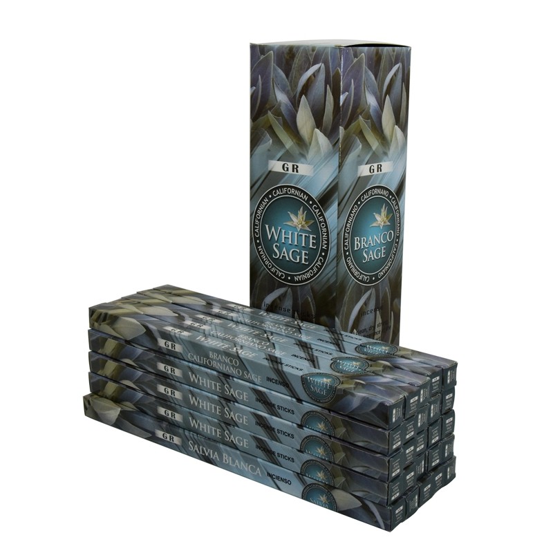 印度进口香white sage-白色鼠尾草清洁环境家用熏香线香天然香薰