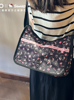 Hellokitty联名单肩包女包通勤女大容量斜挎包可爱少女小众腋下包