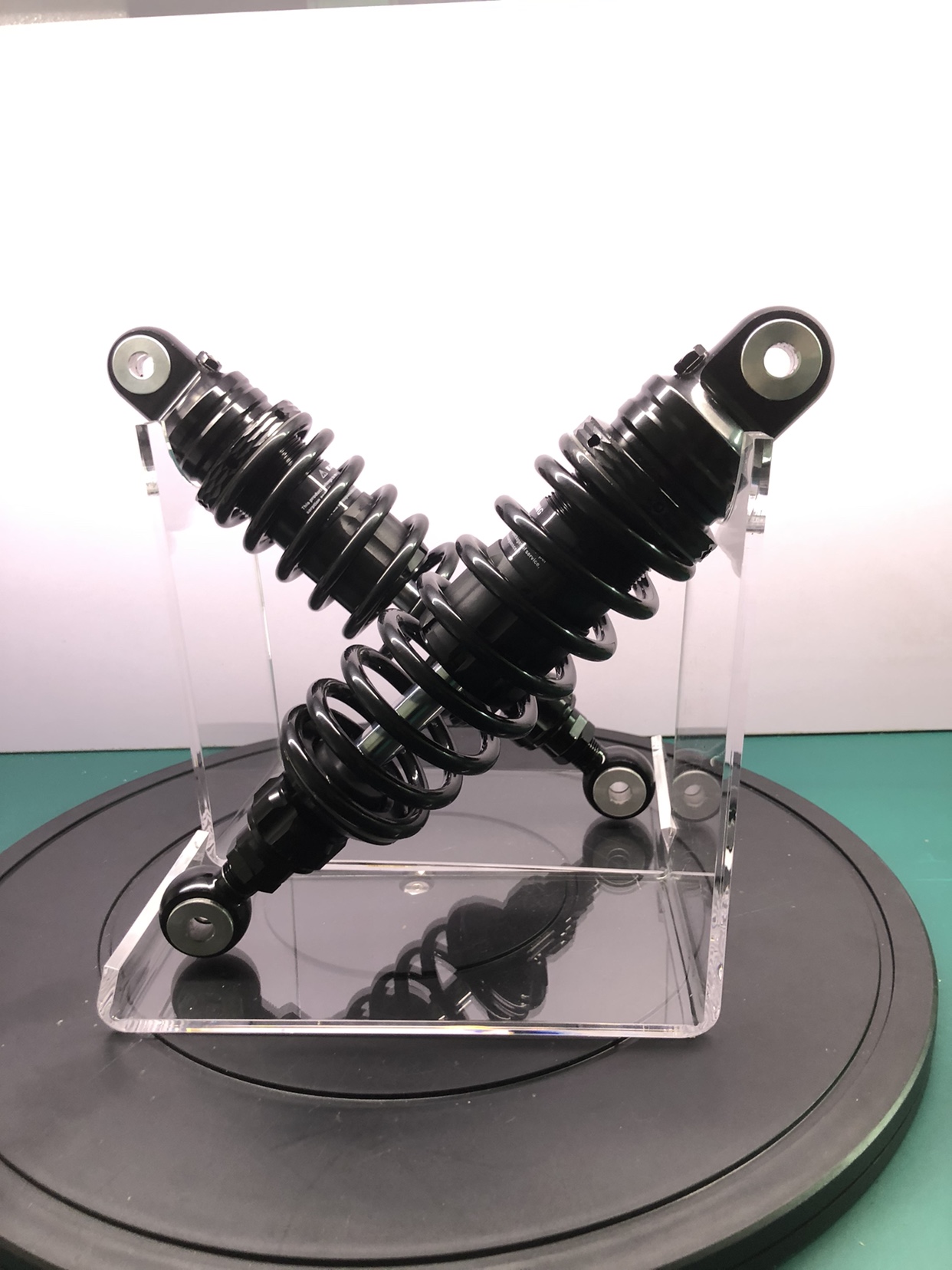 小牛九号雅迪电动车摩托车后减震器避震器5MM厚亚克力展示支架