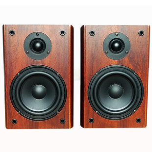 5寸音箱密闭分频有源 Hifi电脑书架箱木质 桌面音响 环绕AV音箱
