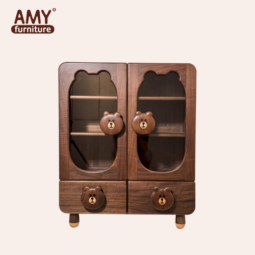 AMY榏镁实木书架家用简约现代多层收纳架创意儿童简易学生书柜