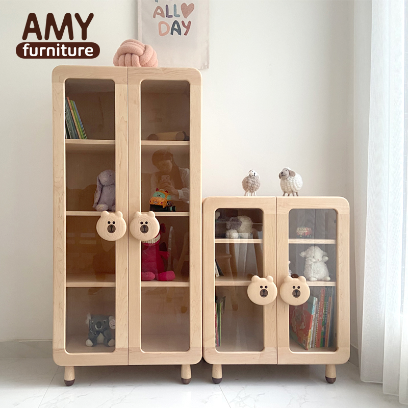 AMY/榏镁儿童书柜组合书柜带门