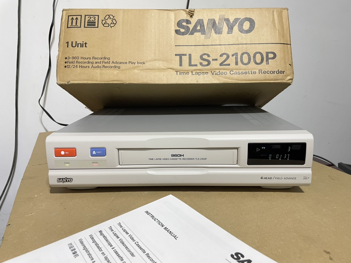 磁带录像机VHS格式，全新库存三洋TLS-2100原装进口PAL格式 影音电器 录像机 原图主图