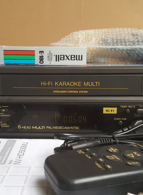 松下NV-HD500老盒式VHS 录像机 家用录像机9成新