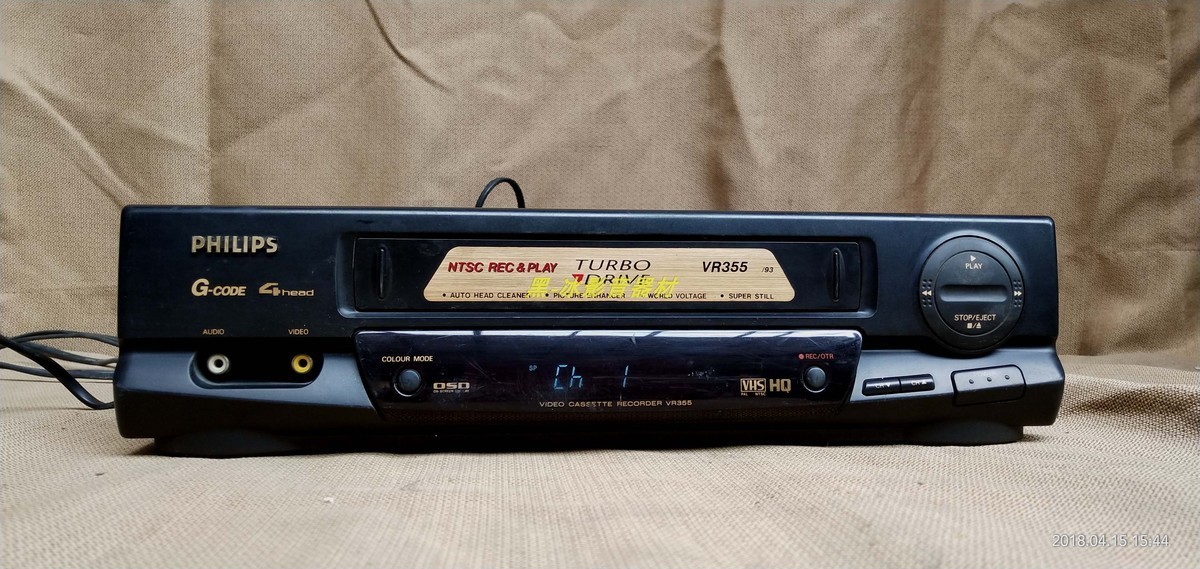 飞利浦家用VCR录像机VHS磁带VR355/93