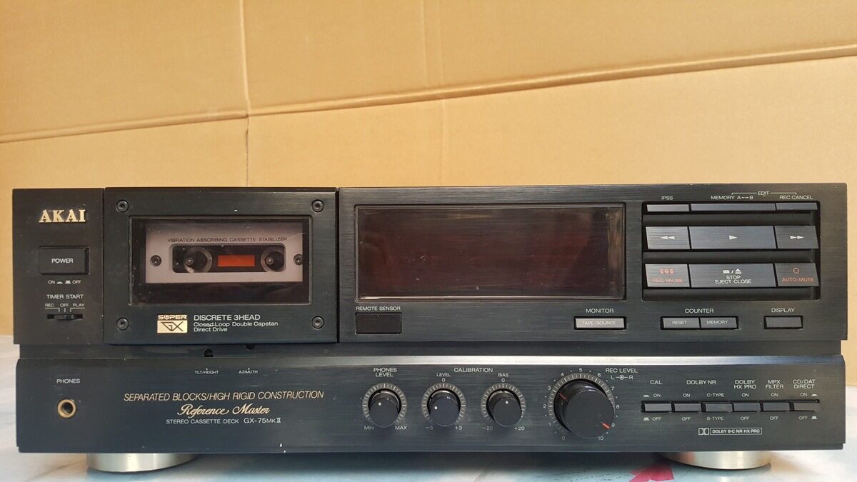 AKAI 雅佳GX-75-2卡座 录音机.放音机  古董摆件