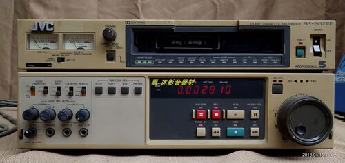 日本杰伟世JVC专业编辑机SVHS录像机BR-S622E立体声HIFI音频设备