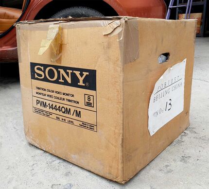 Sony/索尼 PVM-1444QM视频监视器可做游戏使用
