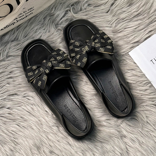 配裙子 晚晚温柔英伦风黑色小皮鞋 法式 女 单鞋 春秋季 羊皮版 新款