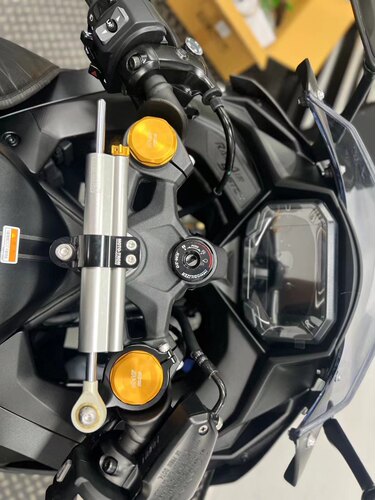 Kawasaki NinjaZX-4R 4RR奥林斯钛尺 OHLINS阻尼底座钛尺一套