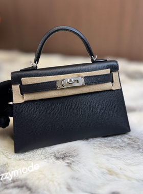 Zzymode Noir 89黑色 迷你凯莉包 miniKL 二代 Epsom皮 银扣PHW