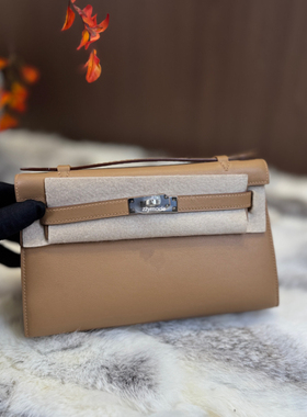 ZZYMODE 迷你凯莉包 miniKL 一代 0m 奶茶色 Swift皮 银扣GHW