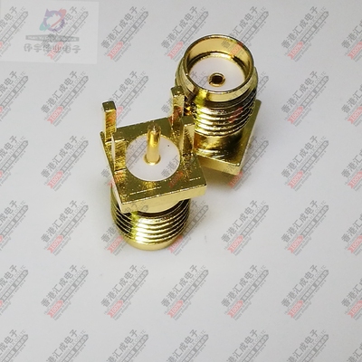 CONSMA003 SMA偏脚 1.6MM间距KE外螺内孔 SMA-KE内孔射频座天线座
