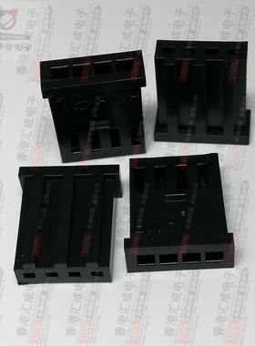 280359 4 针位 矩形外壳连接器 插座  2.54mm 4p插座 连接器 原装