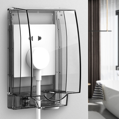 IP55户外防雨防水盒两位三位四位86型密封插座盒二位开关防水罩盖