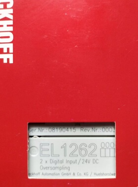 倍福EL1262 BC8150 EL9512 EL6624 KL3102全新现货德国顺丰包邮