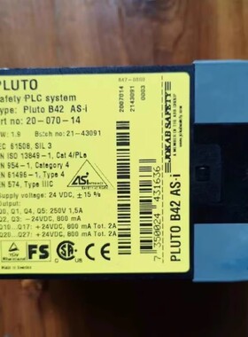 ABB-jokab safetyB22 Pluto B42 AS-i可编程安全控制，全新现货