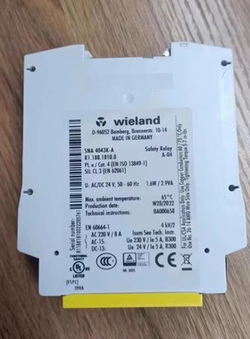 德国WIELAND安全继电器SNA 4043K SNA4063KL 4003K-A SNE 4004K
