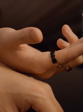 樊霄同款戒指【吾岸】四面佛云旗游书朗郝熠然同款食指戒精致百搭