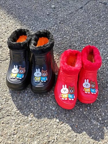 儿童冬季一次成型泡沫鞋男女童防水棉鞋保暖雪地棉鞋防滑雪地靴嘿