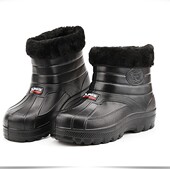 泡沫鞋 冬天下雪高筒男士 踩雪鞋 洗车工作鞋 厚底保暖防水刷车 雪地鞋