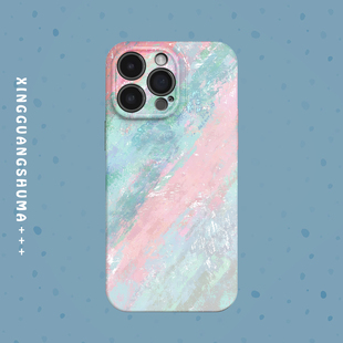 笔触绒光 渐变艺术适用iPhone16/15promax手机壳华为p70/p80pro小米15一加ACE3V/opporeon12荣耀X60/VIVOX200