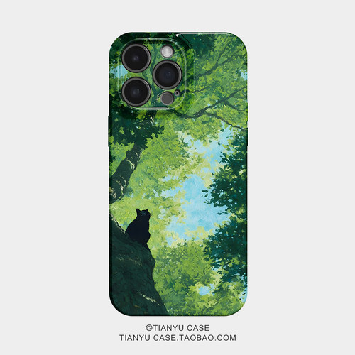 绿意猫语 适用苹果iphone17手机壳华为pura70小米15荣耀x50红米k80高级感小众vivox200软opporeno15一加ACE5