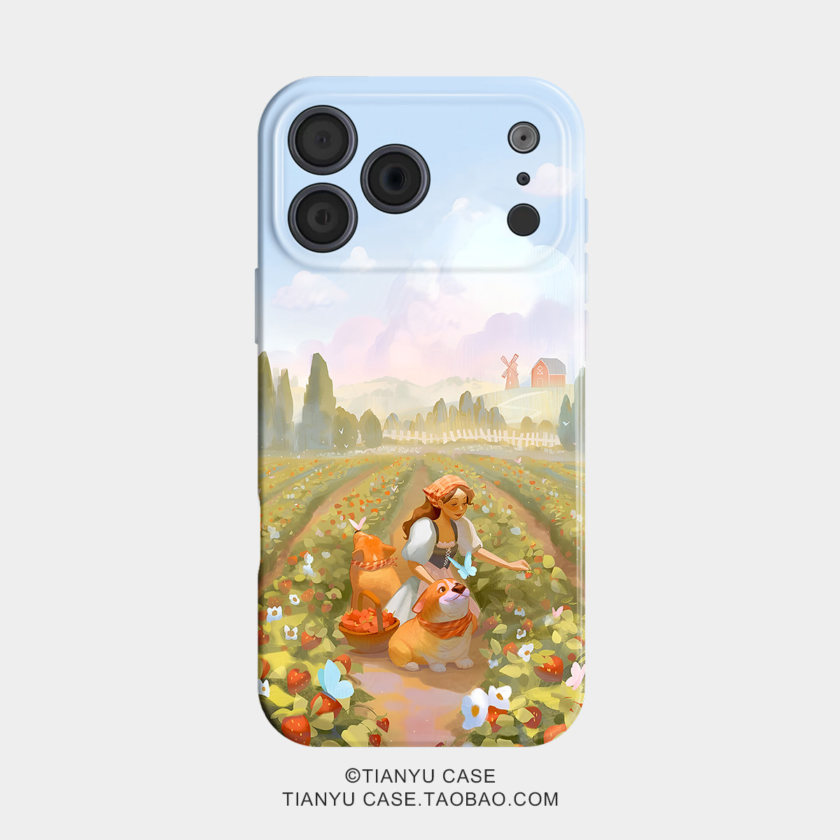 莓园时光 治愈童话森系风适用苹果iphone17手机壳华为pura70小米15荣耀x50红米k80小众vivox200新款一加ACE5