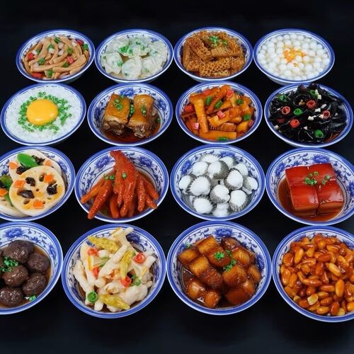 菜品模型红烧肉炒菜饭磨具预制菜