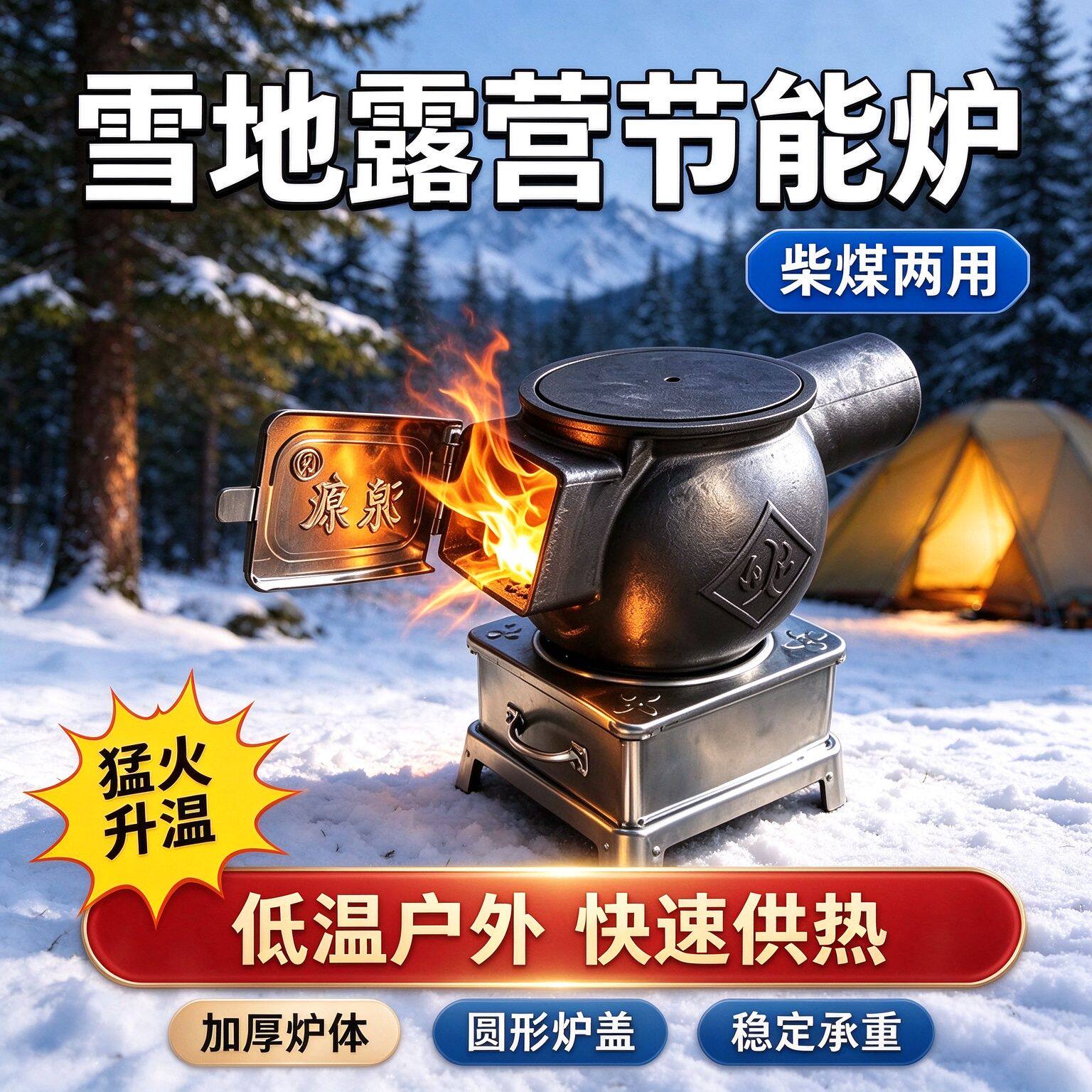 柴煤两用炉冬季取暖烤火炉