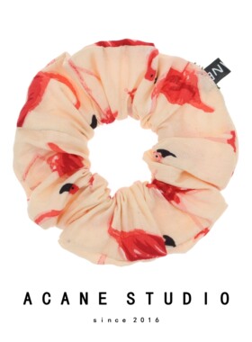 ACANE复古印花文艺小清新纯棉气质复古韩国日系弹力大肠发圈头饰