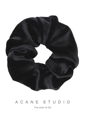 ACANE 黑色金丝绒复古文艺气质简约日系韩国大肠发圈发绳头饰品