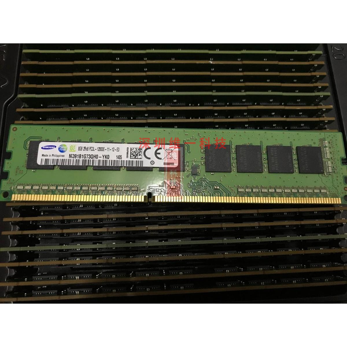 三星 8G 2Rx8 PC3L-12800E DDR3 1600  纯ECC UDIMM 服务器内存条 电脑硬件/显示器/电脑周边 内存 原图主图