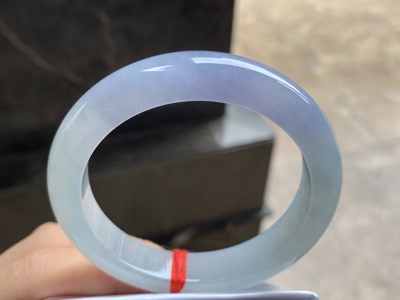 紫罗兰手镯 天然翡翠 颜色鲜艳 玉质温润 圈口55