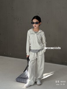 女童卫衣套装春款2025款中大童秋装女孩洋气春天两件套初中生上衣