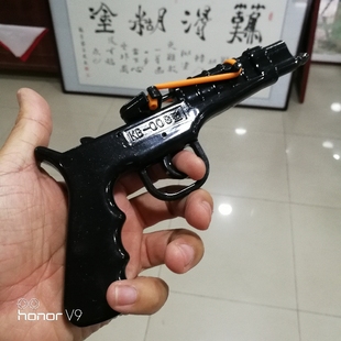 趣牌KB008皮筋火柴枪洋火枪链条枪7080后儿时怀旧玩具枪不送火柴