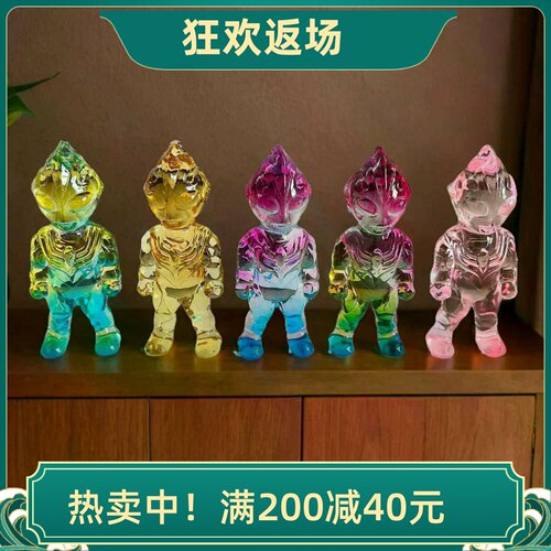 创意水晶奥特曼摆件儿童喜爱玩具