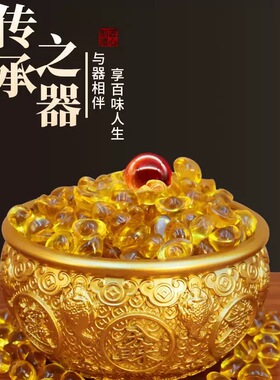 黄铜金蟾聚宝盆聚宝招财摆件开业乔迁礼品财源滚滚家居客厅装饰品