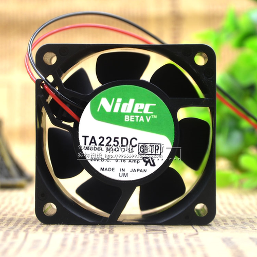 日本NIDEC TA225DC M34313-55 6CM 24V 0.16A 6025大风变频器风扇